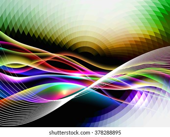 energetic waves, EPS10 with transparency and mesh