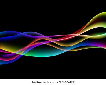 energetic waves, EPS10 with transparency and mesh