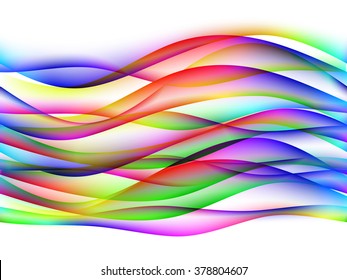 energetic waves, EPS10 with transparency and mesh