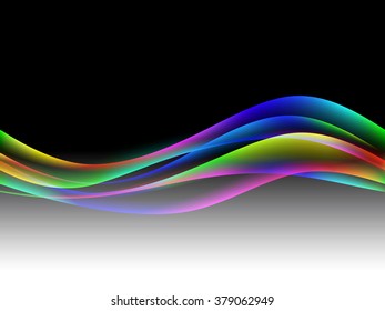 energetic waves, EPS10 with transparency and mesh