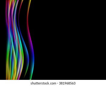 energetic waves, EPS10 with transparency and mesh