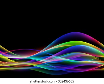 energetic waves, EPS10 with transparency and mesh