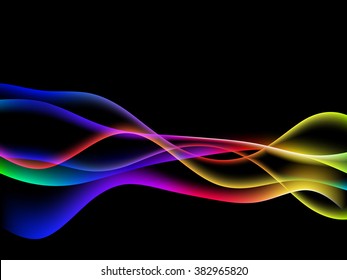 energetic waves, EPS10 with transparency and mesh