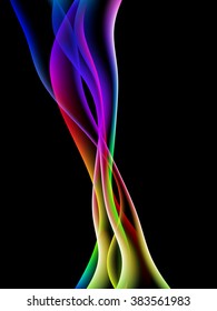 energetic waves, EPS10 with transparency and mesh