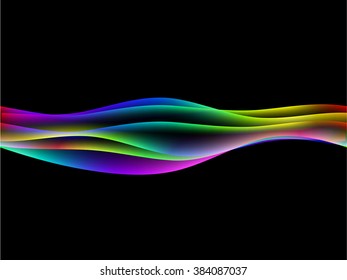energetic waves, EPS10 with transparency and mesh