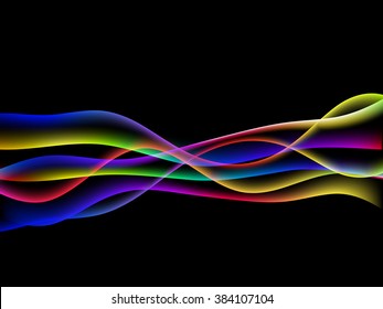 energetic waves, EPS10 with transparency and mesh