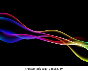 energetic waves, EPS10 with transparency and mesh