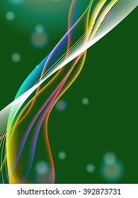 energetic waves, EPS10 with transparency and mesh