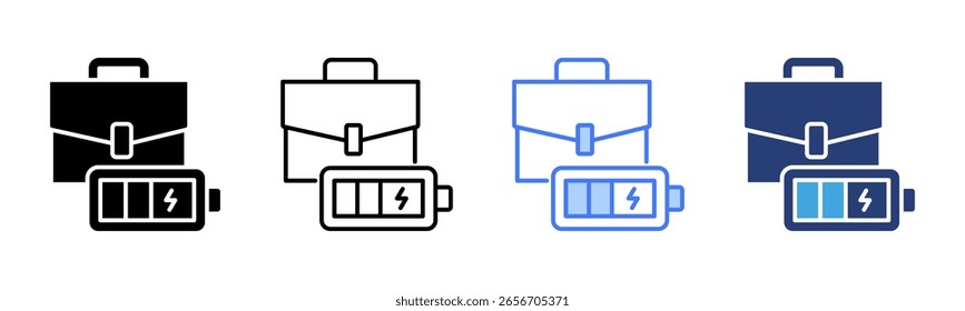 Energizar coleção de vários estilos da folha de ícones