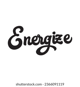 energize text on white background.