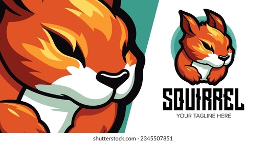 Energize Your Team with a Sleek Squirrel Mascot Vector Logo: Perfect for Sports and Esports