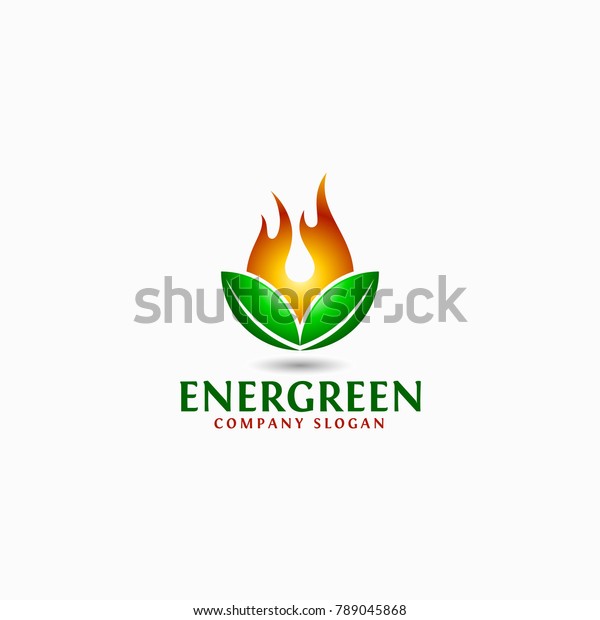 så meget udsagnsord Touhou Energreen Nature Energy Green Solution Logo Stock Vector (Royalty Free)  789045868