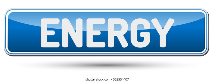 ENERGY - Abstract beautiful button with text.