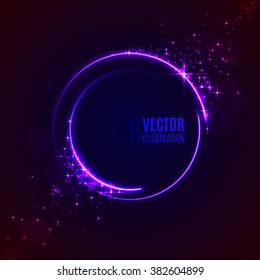 Energy abstract glow circles