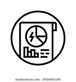 energy audits line icon vector. energy audits sign. isolated contour symbol black illustration
