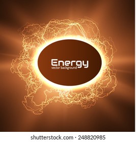 Energy background. Vector eps10.