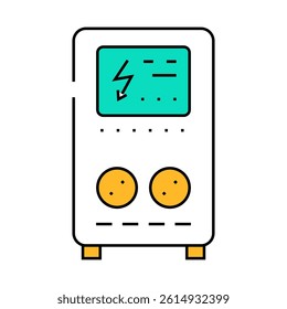energy backup line icon vector. energy backup sign. isolated symbol illustration