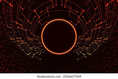 Energy ball looks like an eclipse strike effect where dark color plasma ball is isolated on dark background with energy shards surround it. Powerful energy discharge.