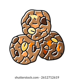 energy balls snack food color icon vector. energy balls snack food sign. isolated symbol illustration