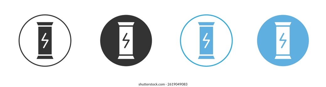Energy bar icon simple flat vector icon pack