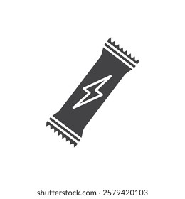 Energy bar icon Simple thin line flat symbol