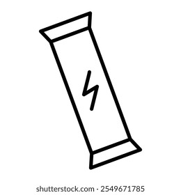 Diseño web de icono de barra de energía en Vector