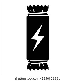 Energy Bar Snack Solid Icon for Camping Food and Candy