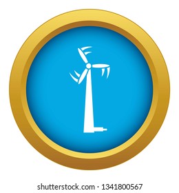 Energy battery icon blue vector isolated on white background for any design