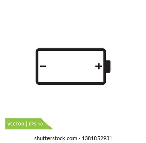 Energy battery icon vector style trendy 