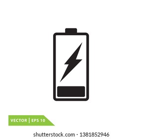 Energy battery icon vector style trendy 
