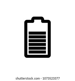 energy battery level icon vector template