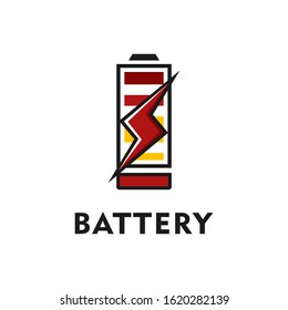 Energy Battery Logo Vector Design Template