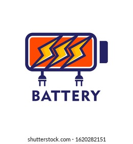 Energy Battery Logo Vector Design Template