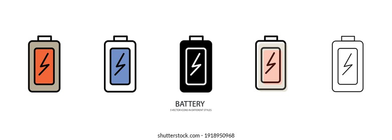 energy BATTERY vector ttype icon
