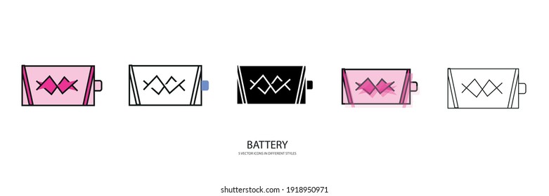 energy BATTERY vector ttype icon