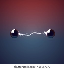 Energy between two chrome balls