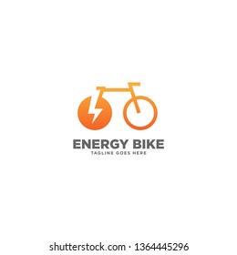 Energy Bike simple logo template vector illustration - Vector