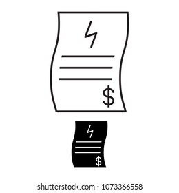 Energy bill icon