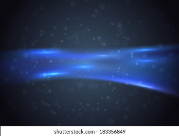 Energy blue power swoosh - abstract background. Vector illustration