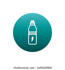 Energy bottle block gradient style icon design, healthy lifestyle fitness gym bodybuilding bodycare fit activity exercise and workout theme Vector illustration