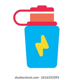 energy bottle vector illustrations. flat design