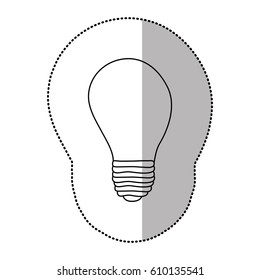 energy bulb power icon, vector illustration design