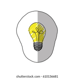 energy bulb power icon, vector illustration design