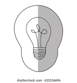 energy bulb power icon, vector illustration design