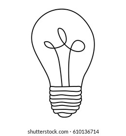 energy bulb power icon, vector illustration design
