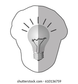 energy bulb power icon, vector illustration design