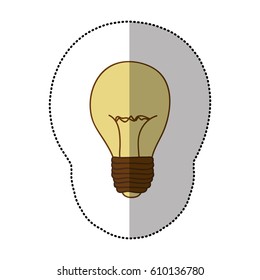 energy bulb power icon, vector illustration design