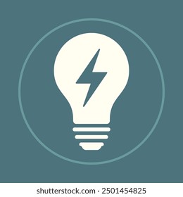 Energy bulb trendy icon expert abstract beautiful vector illustration colorful artwork design.eps
