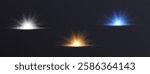 Energy burning effect for vector graphics, rays and pancakes.