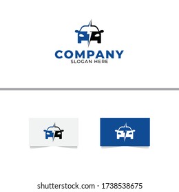 Plantilla de vectores de diseño de logotipos de coches de energía